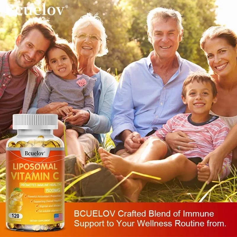 Liposomal Vitamin C - Promotes Collagen Production Supports Skin Immune Health Powerful Antioxidant Energy Supplement — image 2
