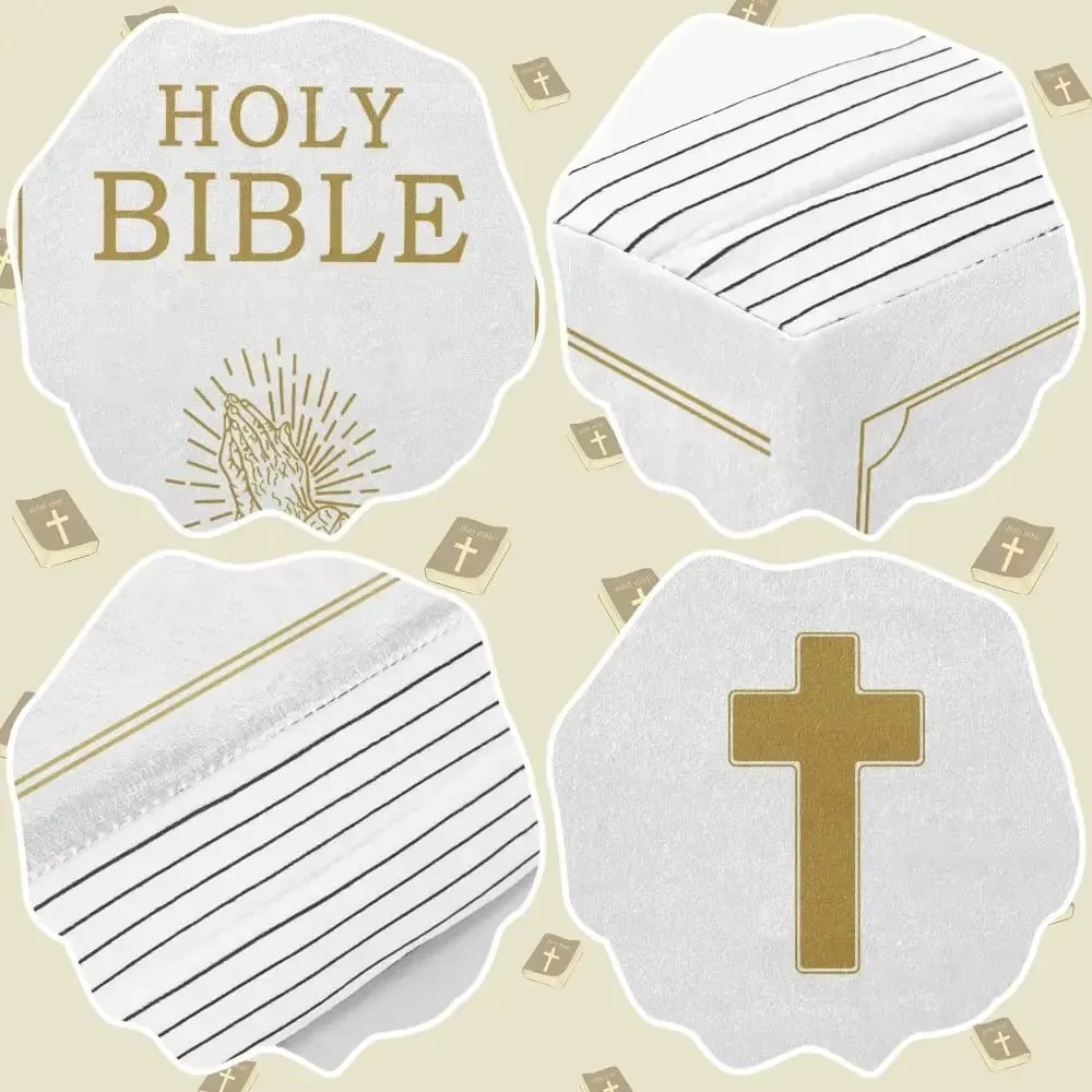 Living Room Realistic Looking Bible Pillow Sofa Cushion Bible Throw Pillow 33*22cm Cutest Bible Cushion Christmas Present