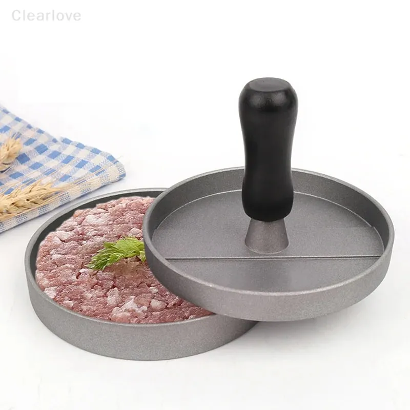 Presse à hamburgers en acier inoxydable, moule à viande pour charcuterie, accessoires de cuisine, galettes, presse-viande circulaire