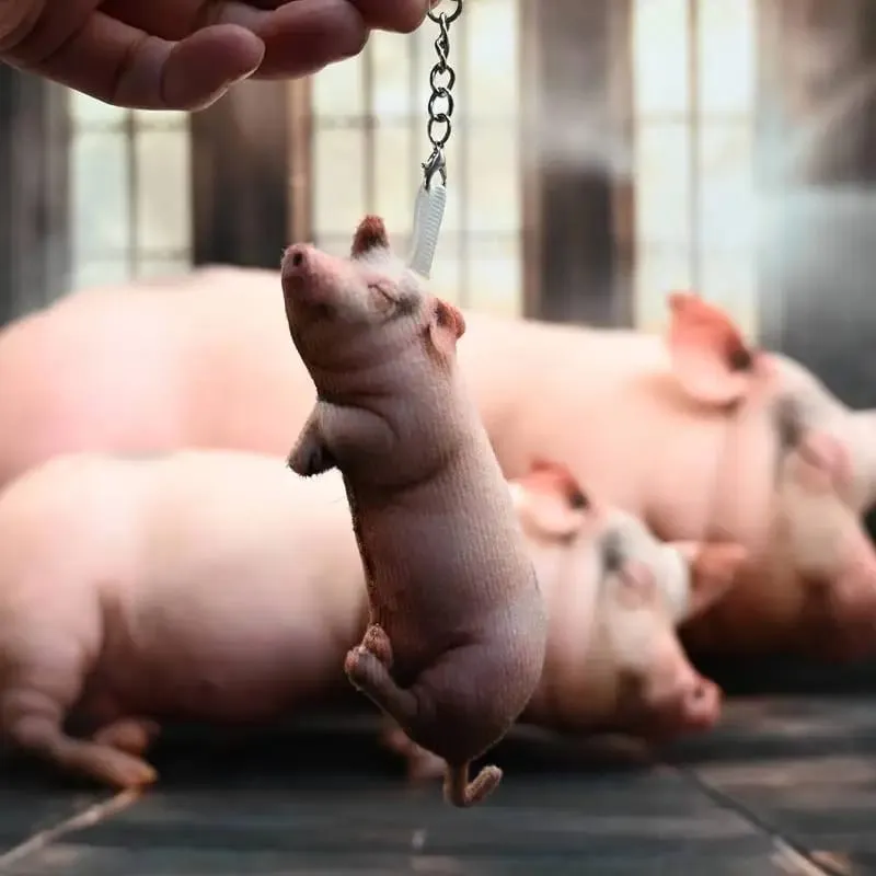 [Nouveau] jouets en peluche cochon endormis réalistes, en coton, poupée cochon imprimée réaliste, oreiller confortable et doux pour la maison, décoration de maison Kawaii