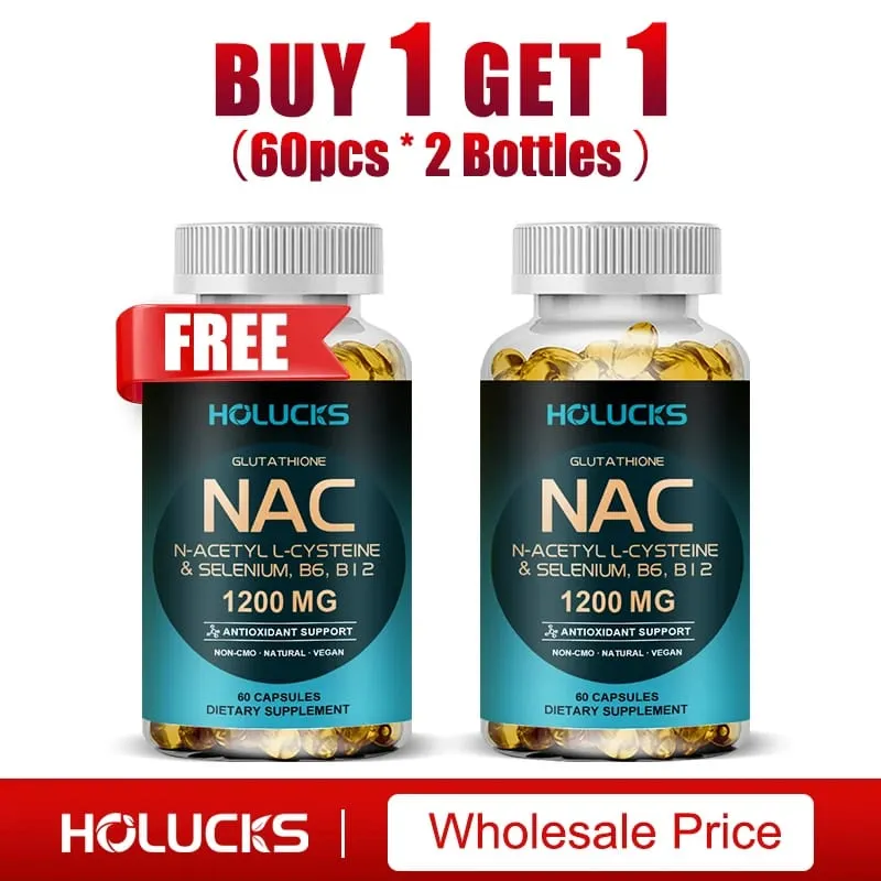 NAC Glutathione Food Supplement Detox & Antioxidant Anti-Aging for Liver Health Immune Support Skin Care Hair Nails — image 9