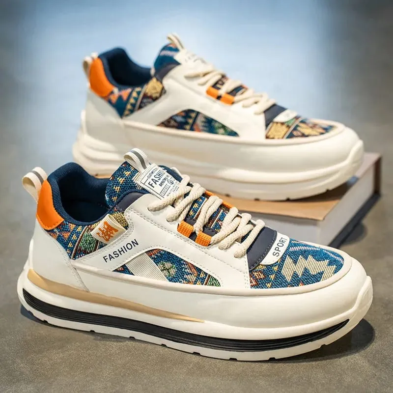 Luxury Men Trendy Casual Sneakers Outdoor Comfortable Platform Vulcanized Shoes Non Slip Wear-resistant Men Running Shoes Hombre — image 8