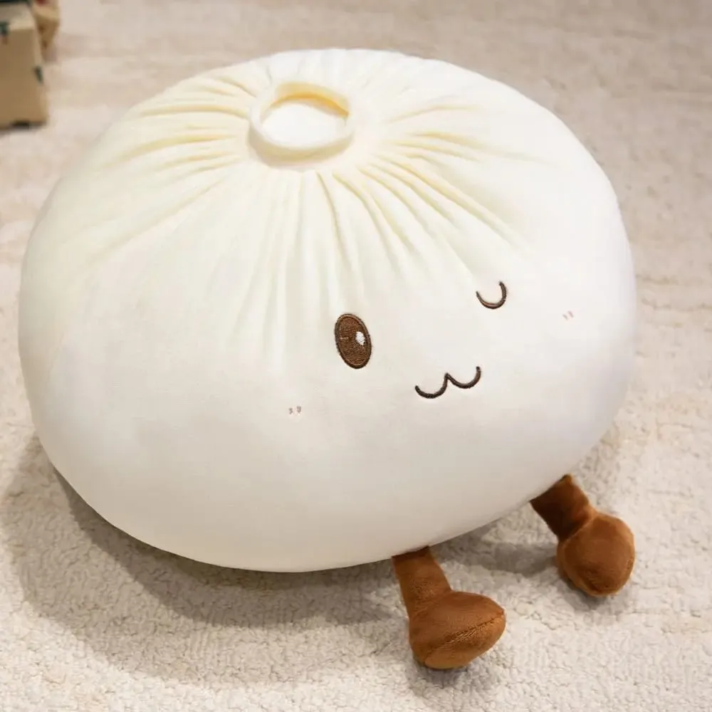 Superweiches Plüschmaterial, gedämpftes Brötchen-Plüschkissen, gefüllt mit PP-Baumwolle, flauschig, bequem, Knödel-Plüschtier, Stressabbau — image 9