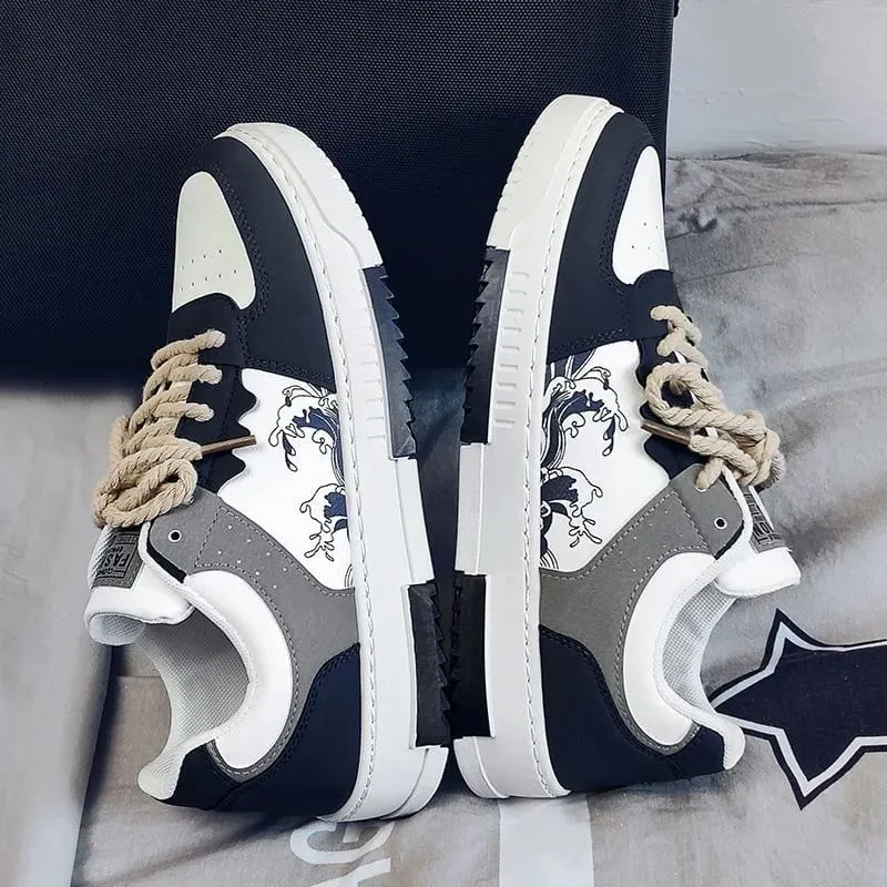 Fashionable Multifunctional Anti Slip and Wear-Resistant Casual Skateboarding Shoes Designed Specifically for Men Men's Lightwe