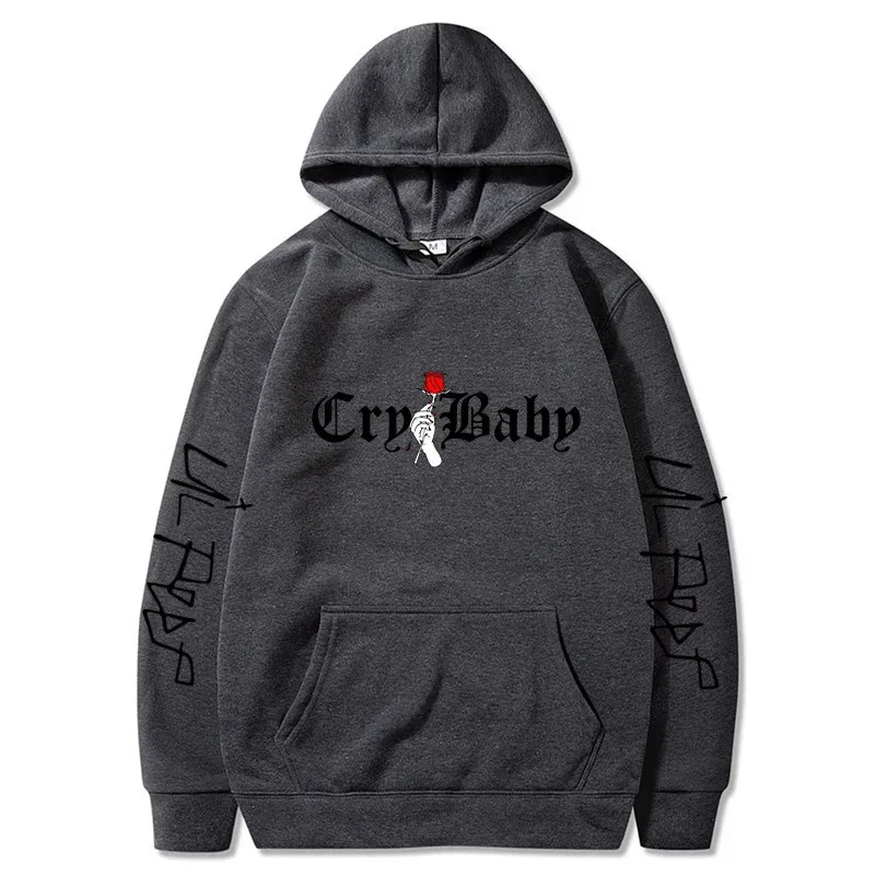 Men's Lil Peep Hoodie – Emo Rap Fan Pullover with "Lil Peep" Sleeve Text – Cozy Unisex Streetwear for Concerts casual Wear — image 7