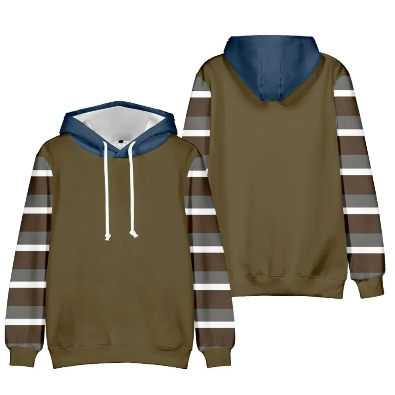 2024 mode imprimé motif rayé pull pour hommes décontracté Simple surdimensionné sweat à capuche ample Design de rue Harajuku sweat-shirt pour hommes
