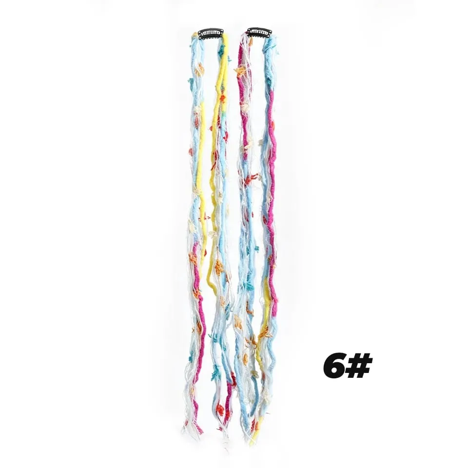 Plush Maillard Colored Long Tassel Headband Bohemian Hair Accessory Suitable for Women's Parties