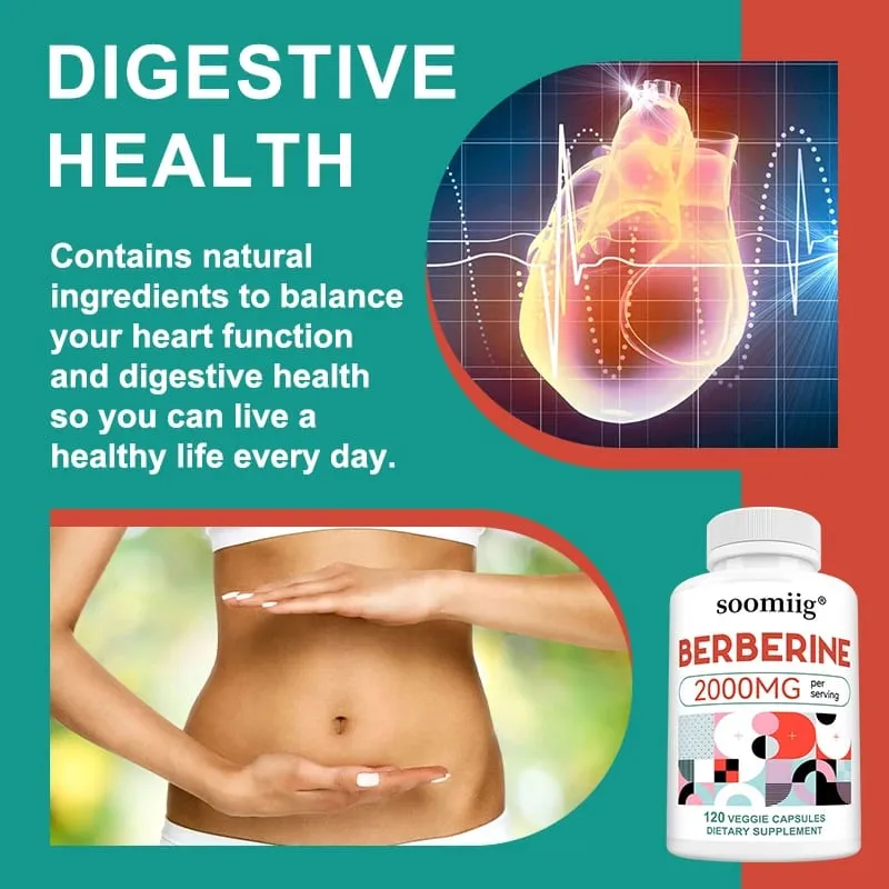2000 Mg Berberine Supplement Capsules Supports Metabolism Regulates Blood Sugar Levels and Enhances The Immune System — image 6