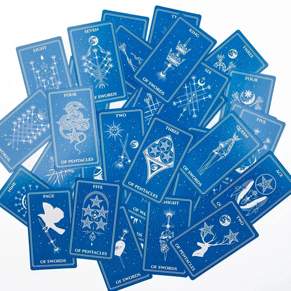 Celestial Tarot filled with the mysterious atmosphere of cosmic celestial bodies Divination Edition Deck Board Playing Games
