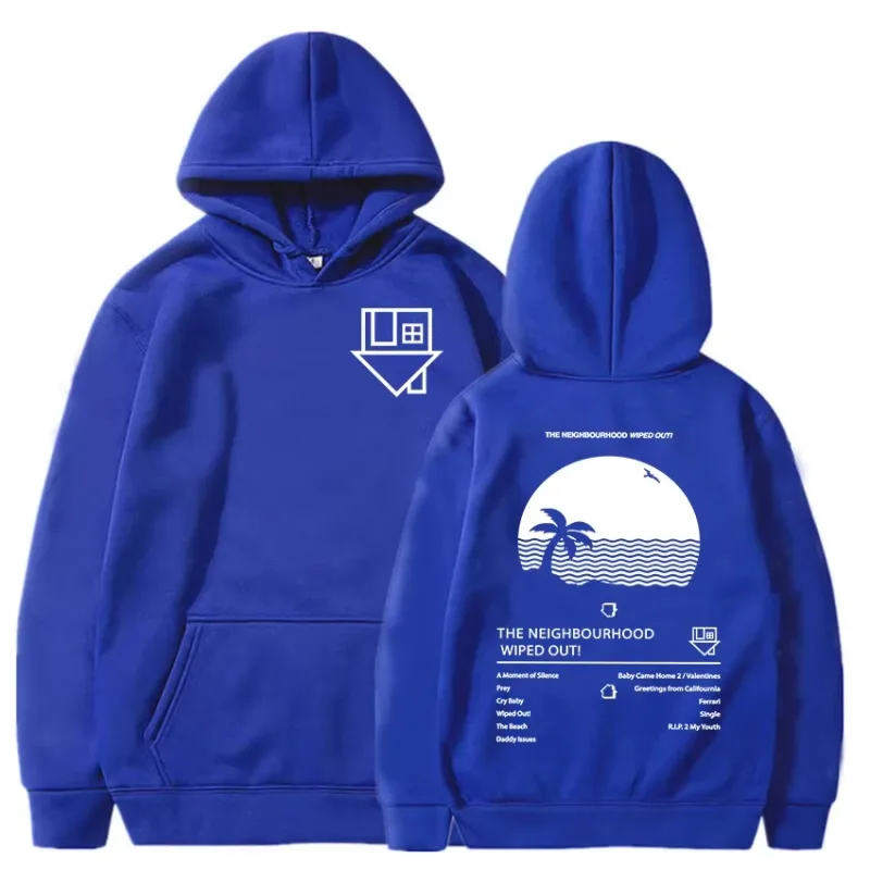 Album Wiped Out Printing Hoodies NBHD The Neighbourhood Band Sweatshirts LongSleeve Hooded Pullovers environmental protection