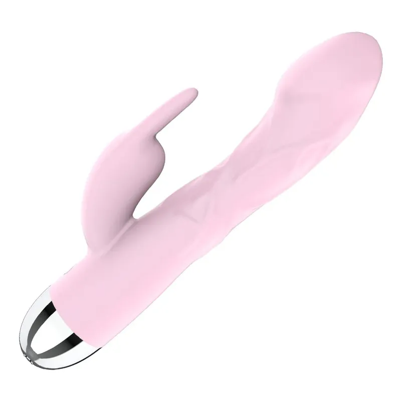 Silicone Rabbit Vibrator - Dual Stimulation G-Spot Clitoral Vibrator for Women Powerful Pleasure
