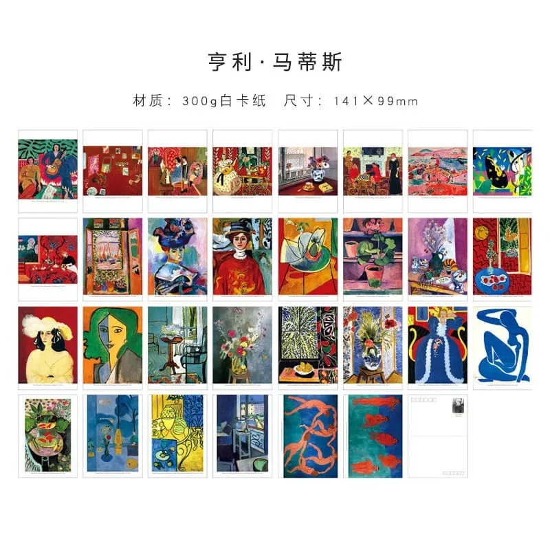Chaoyu 30 Van Gogh Oil Painting Postcards High-End Vintage Artistic Wall Decoration Cards Ins Birthday Gift — image 11