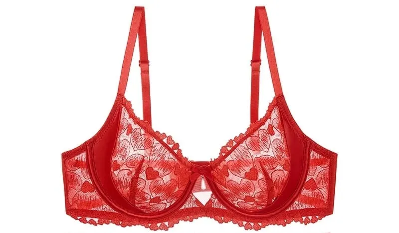 Sexy Pink Lace Sexy Lingerie Set Women Wireless Bra Bralette & Panties Ultra Thin Breathable Summer Teddy Comfort S-3XL MOYISU