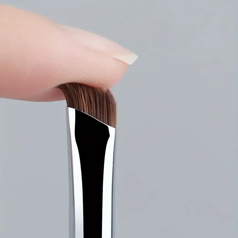 1/3 Scalpel Eyeliner Brushes with Ultra-Fine Angle Tip Flat Angle Eyebrow Brush Fine Detail Brush for Eye and Eye Area Makeup