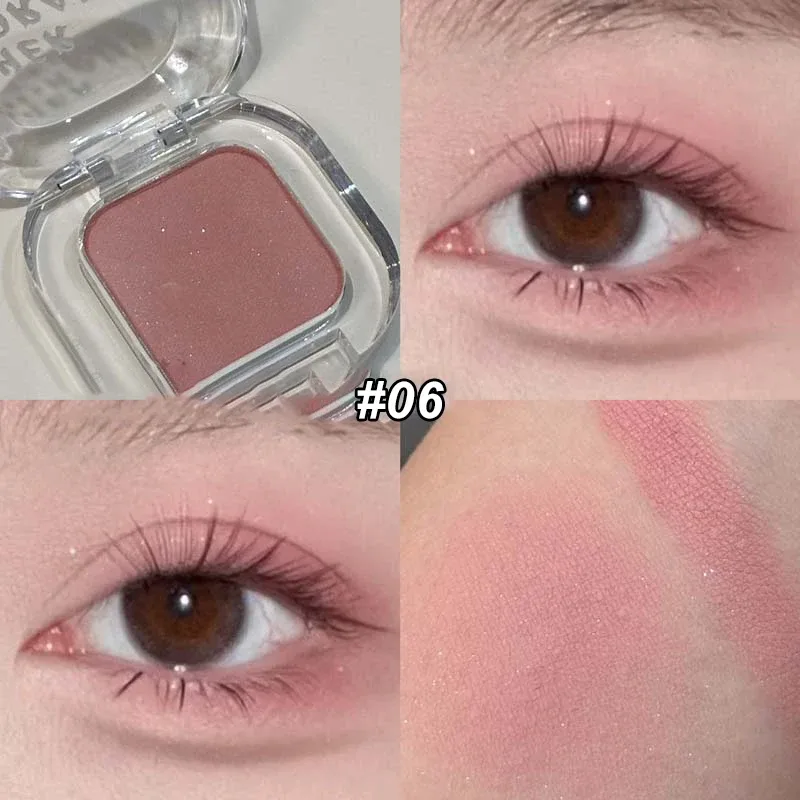 Red Brown Monochrome Eyeliner Eyeshadow Powder Palette Silky Matte Chocolate Lying Silkworm Eyeliner Waterproof Aegyo-sal Makeup — image 8