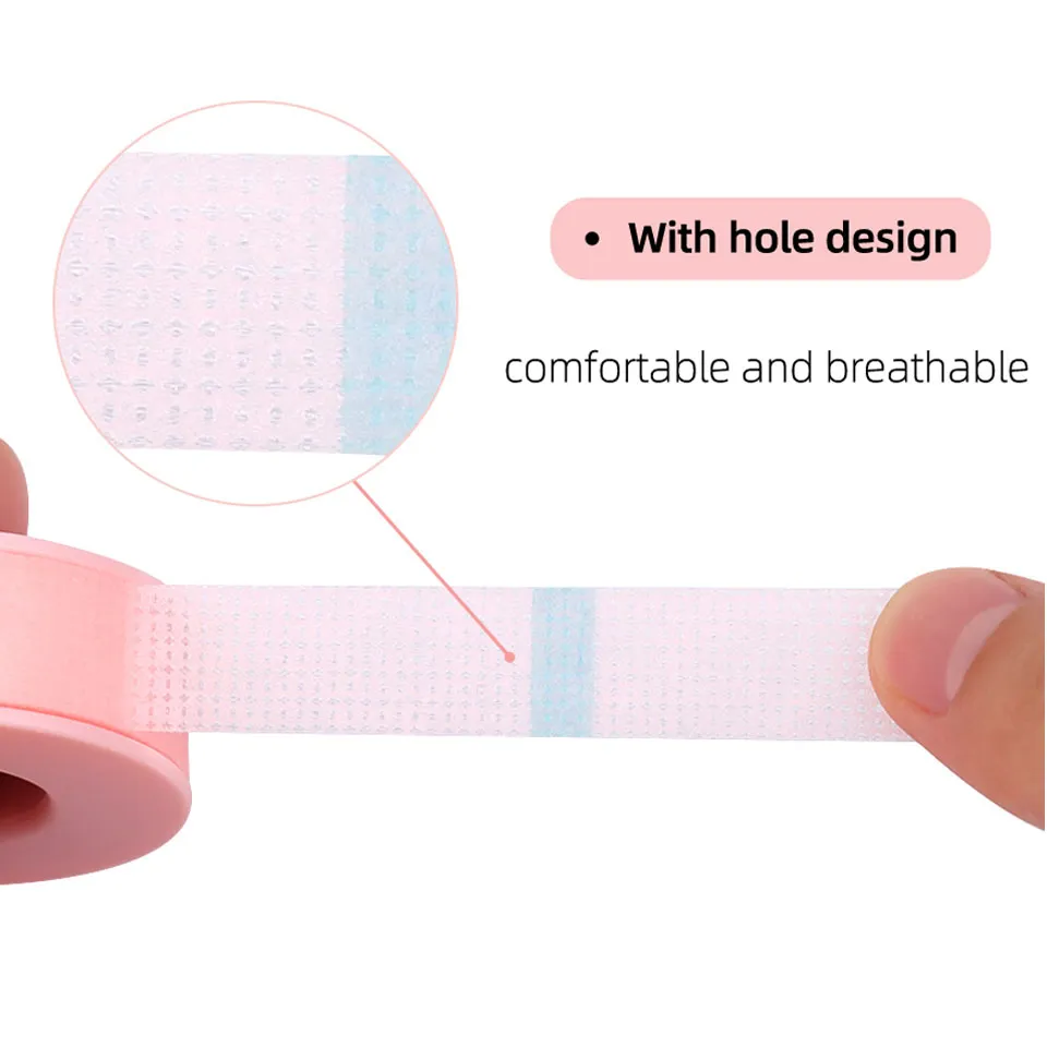 New10pcs Non-woven Silicone Gel Eyelash Tape Breathable Sensitive Resistant Microporous Eyelash Extension Color Tape Makeup Tool