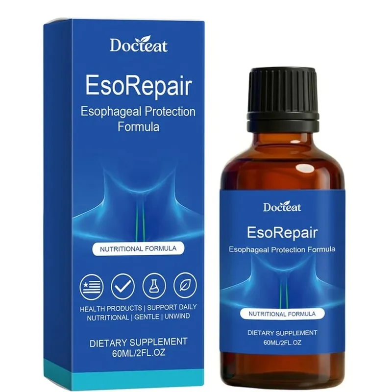 Docteat Esophageal Protection Liquid with Vitamin C Vitamin E Vitamin B6 Aloe Vera Extract Licorice Root Extract Formula 60 ML