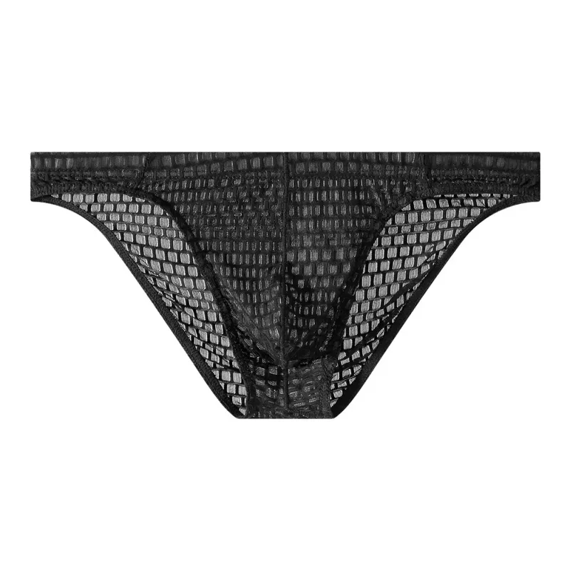 Men's Breathable See Through Underwear Briefs With Low-Waist Design And U Convex Pouch For Support And Comfort — image 9