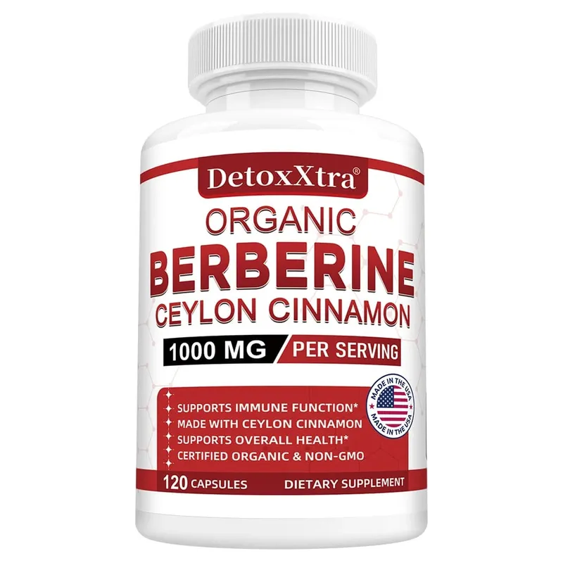 Berberine with Ceylon Cinnamon - Boosts Immunity Promotes Digestive Health Improves Bodily Functions Increases Energy Levels