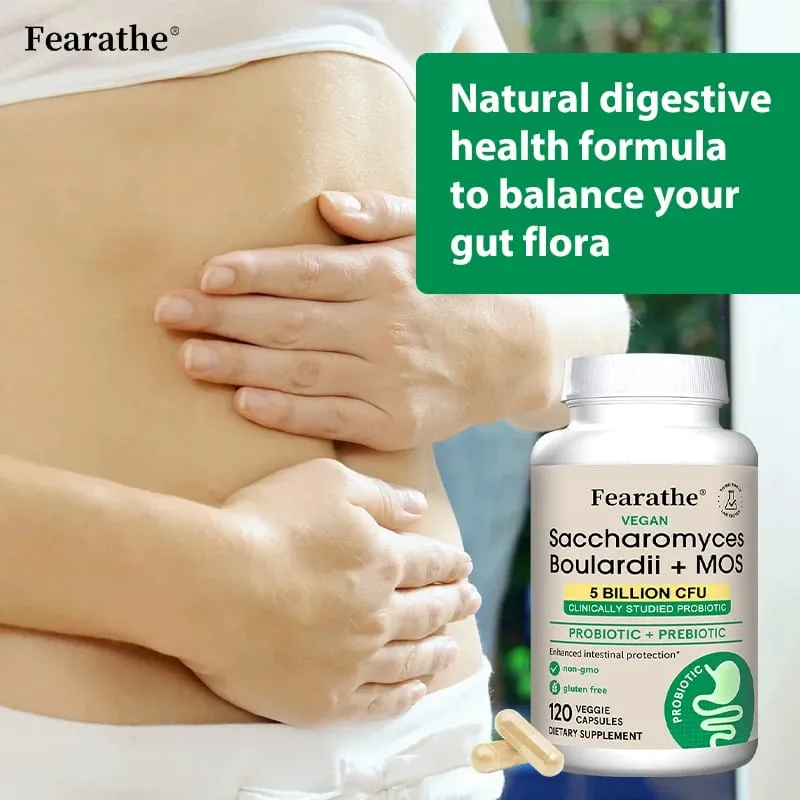 Saccharomyces Boulardii Probiotics Capsules for Women & Men Promote Intestinal Gut Immune & Digestive Health Non-GMO — image 7