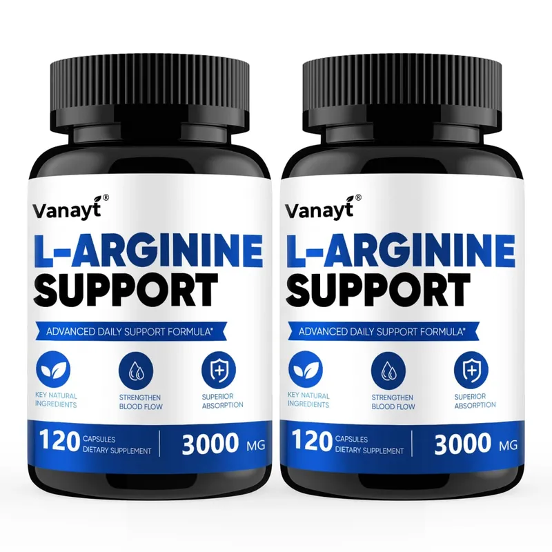 L-Arginine 3000mg Pills Muscle Mass Supplement for Men Women Boost Workout Endurance Energy Heart Vascular Health Support