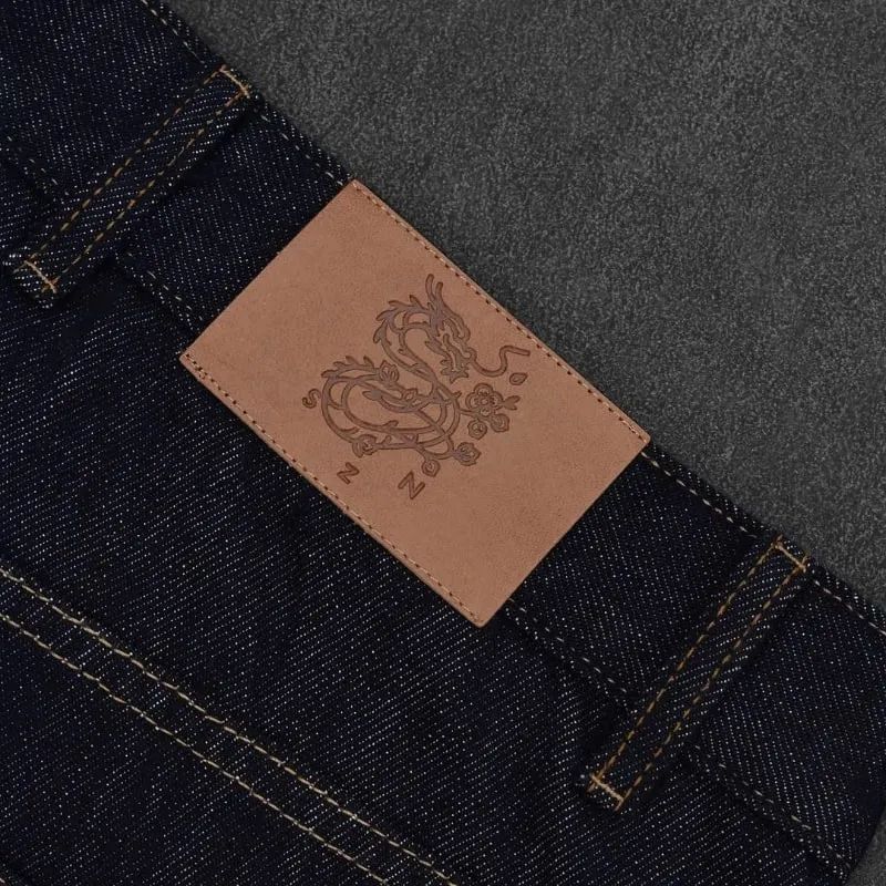 hip hop unisex woven Fromszn raw baggy jeans Y2K retro art font embroidery black jeans Harajuku washed patchwork wide leg pants