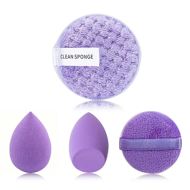 33pcs beauty set makeup kit large and small beauty sponges for flawless makeup application and removal of makeup full set