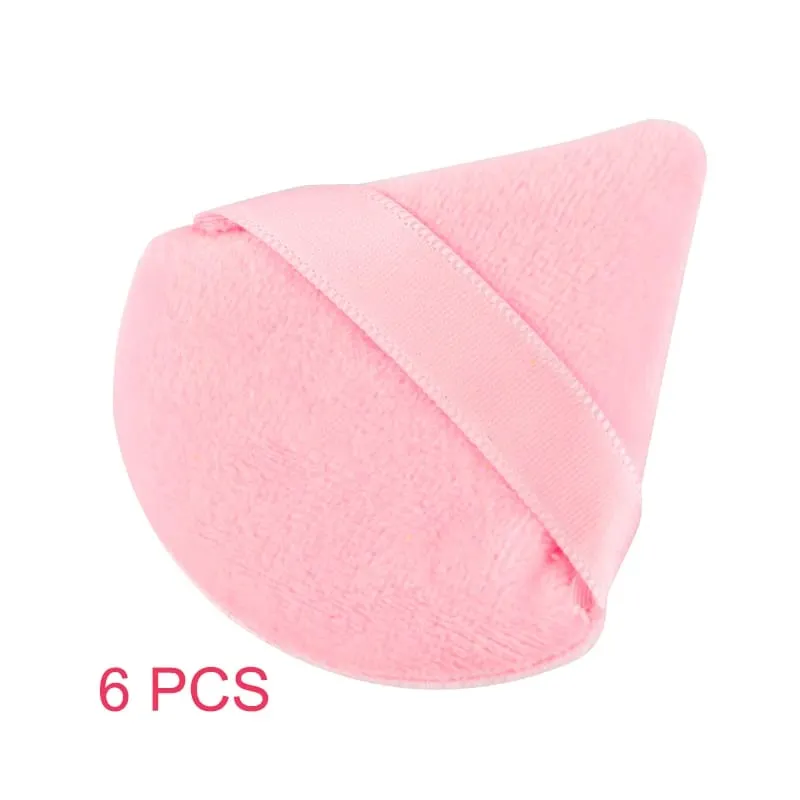 1/2/3/6 PCS Triangle Powder Puff For Loose Powder Cosmetic Foundation Puff Makeup Tool Reusable Sponge Washable Soft Powder Puff