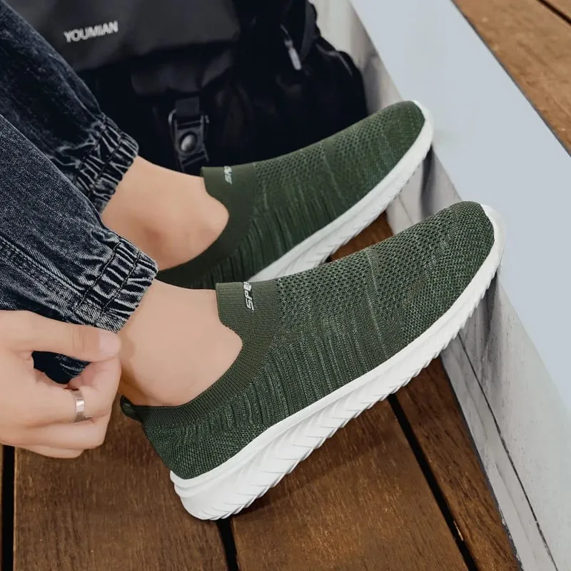 Men Vulcanize Shoes Mesh Men Shoes Lightweight Comfortable Men's Sneakers 2025 Autumn Fashion Slip on Flats Shoes Male Loafers — image 3