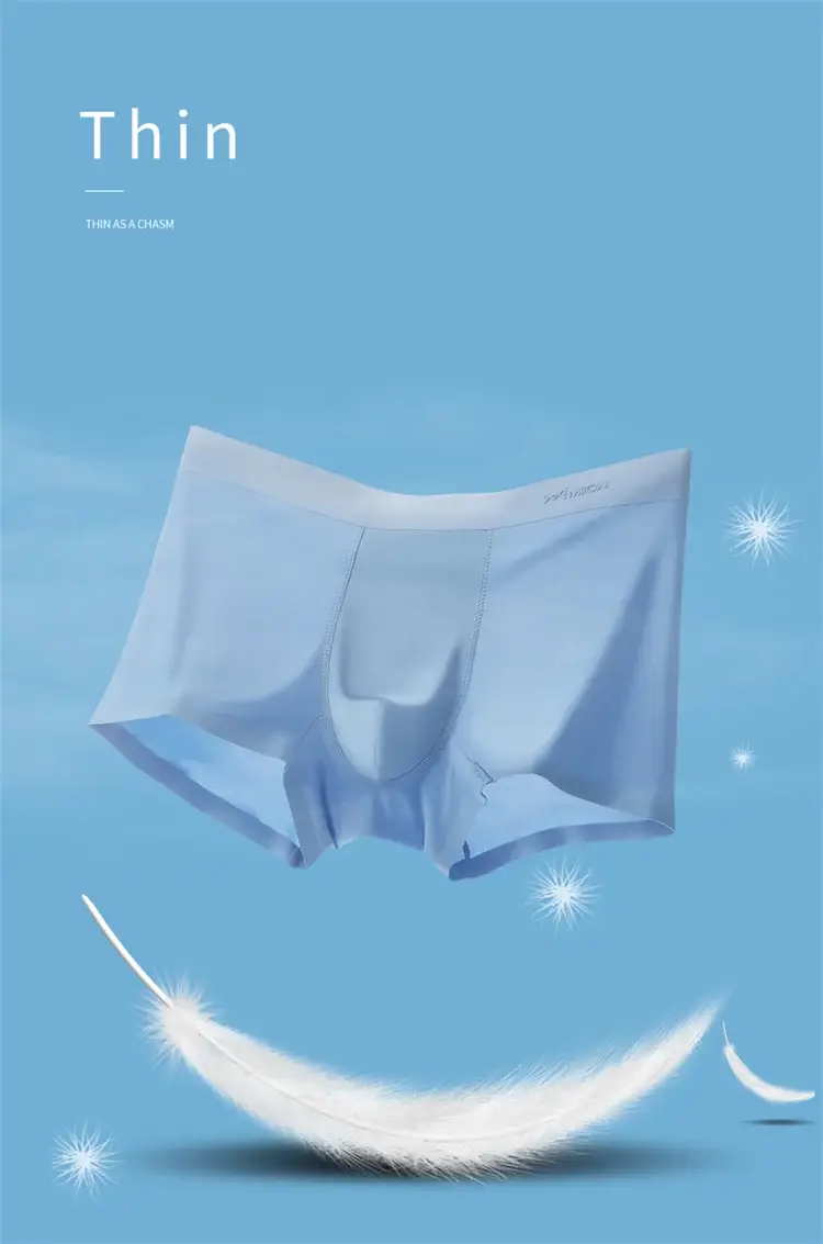 MiiOW 6Pcs Silky Ice Silk Men's Boxershorts Graphene Antibacterial Crotch Mens Underpants Breathable Man Underwear Panties Boxer — image 6