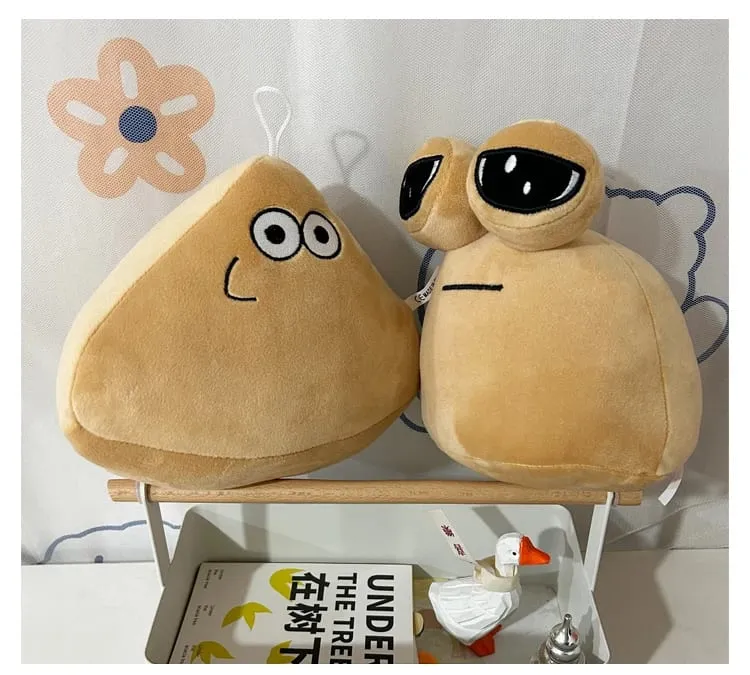 12/22cm Big Eyes E.T. Plush Pillow Stuffed POU Plush Toy Kawaii Cartoon Figure Man Gift