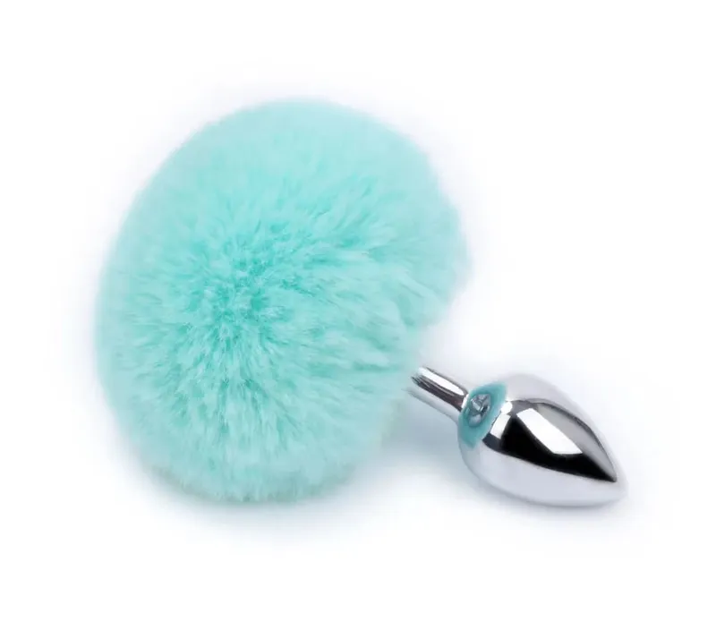 Plush Rabbit Tail Fox Tail Anal Plug Metal Butt Plug Prostate Massager BDSM Cosplay Erotic Sex Toy for Women Adults Sex Toy Gift