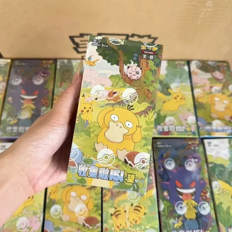 PokéMon Ptcg Game Collectible Cards Simplified Chinese Zhu Zi 151 Series Gengar Ponyta Trading Cards Collection Hobby Toy Gift — image 8