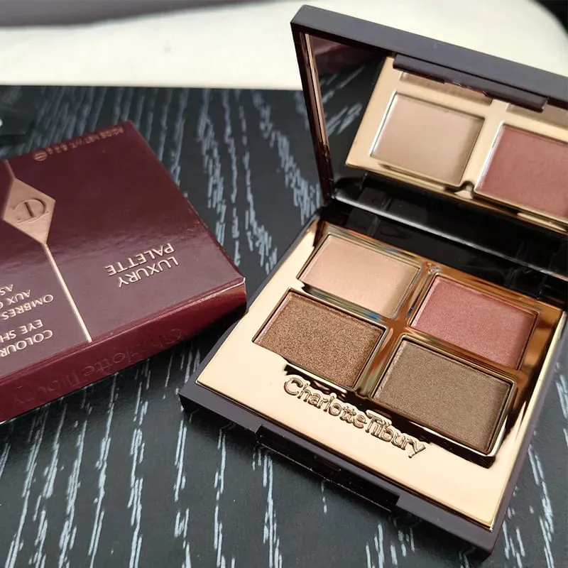 Charlotte Tilbury 品牌彩妝 4 色眼影盤 5.2g Pillow Talk Nature 易上色粉底眼影化妝品