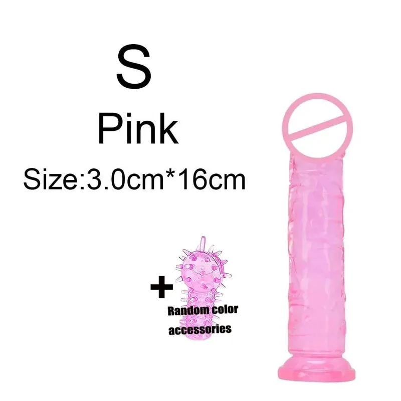 ราคาถูกสุดนุ่มสมจริงผู้หญิงเร้าอารมณ์ Anal Big Dildo ดูดถ้วย Jelly Dick เพศของเล่น Soft Clitori ช่องคลอด Masturbators อวัยวะเพศชาย