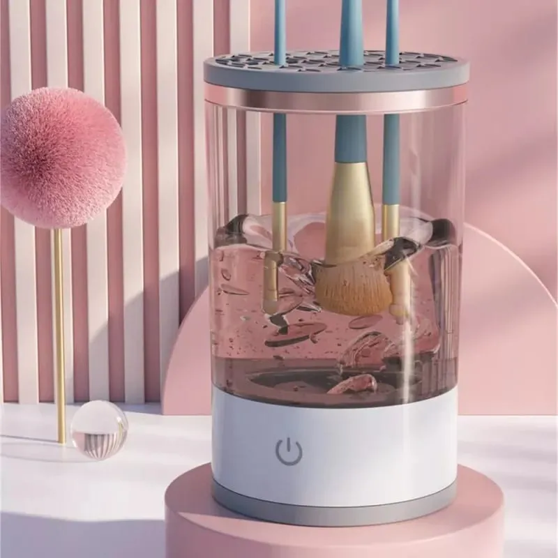 เครื่องทำความสะอาดแปรงแต่งหน้าไฟฟ้า Super-Fast Handheld Make up Brush Clean Machine สำหรับแปรงแต่งหน้าทั้งหมดทำความสะอาดอย่างล้ำลึก