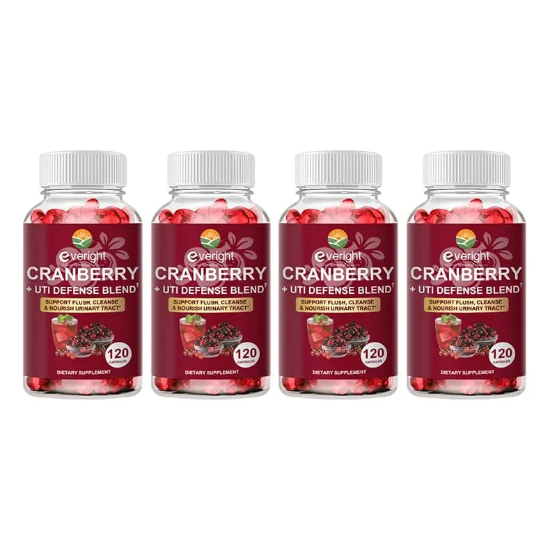 Cranberry Capsules for Women – UTI Defense Blend with Vitamin C & E – Supports Urinary Tract Bladder Kidney & Vaginal pH Healt