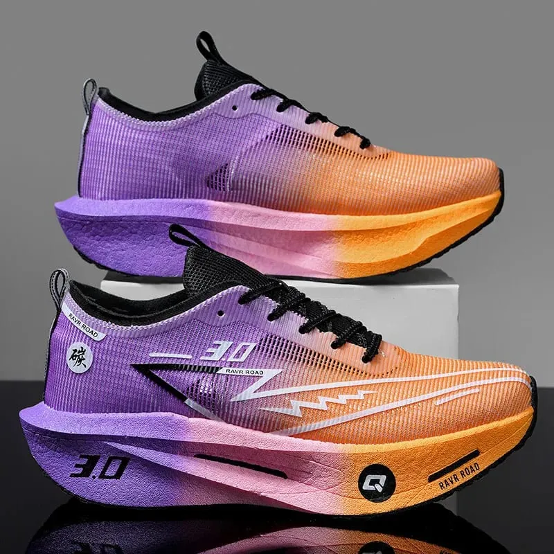 Couple Breathable Mesh Carbon Board Shoes Student Sports Exam Shoes Chunta Ultra Light Rebound Marathon Running Shoes — image 5
