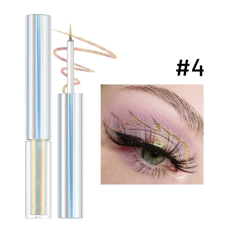 19 Colors Holographic Chameleon Liquid Eyeliner Metallic Glitter Color-Shifting Eye Liner Long Lasting Waterproof Eyes Makeup — image 11