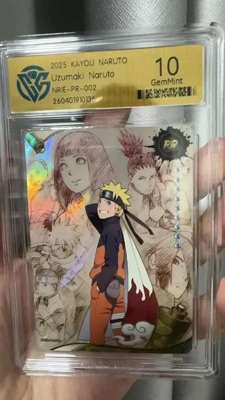 Cartão Naruto versão em inglês PR-001PR-002 PRISTINE-10.0 Cartão de classificação KAYOU autêntico