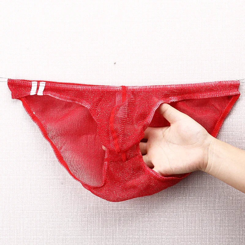 Panlalaking Underwear Brief na Ultra Manipis Low Rise Mesh Breathable Panty