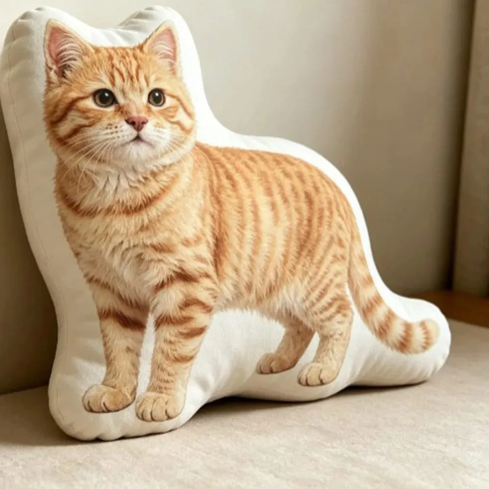 Dog Shaped Pillow Animal Throw Pillow Decorative Animal Pillow PP Cotton Filling Shiba Dog Cushion Contoured Shape