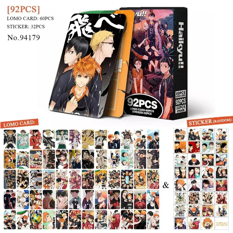 Anime Attack on Titan‌ Lomo Card Pohlednice Hračka Haikyuu Lékárnické deníky Honkai Star Rail Collection Karty s nálepkami Dárek