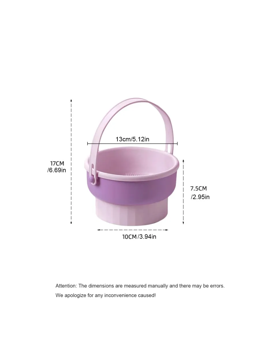 Makeup Brush Cleaner Bowl All-in-One Wash Dry & Storage Rack Gentle Non-Damage Cleaning Tool for Brushes Sponges & Blenders — image 6