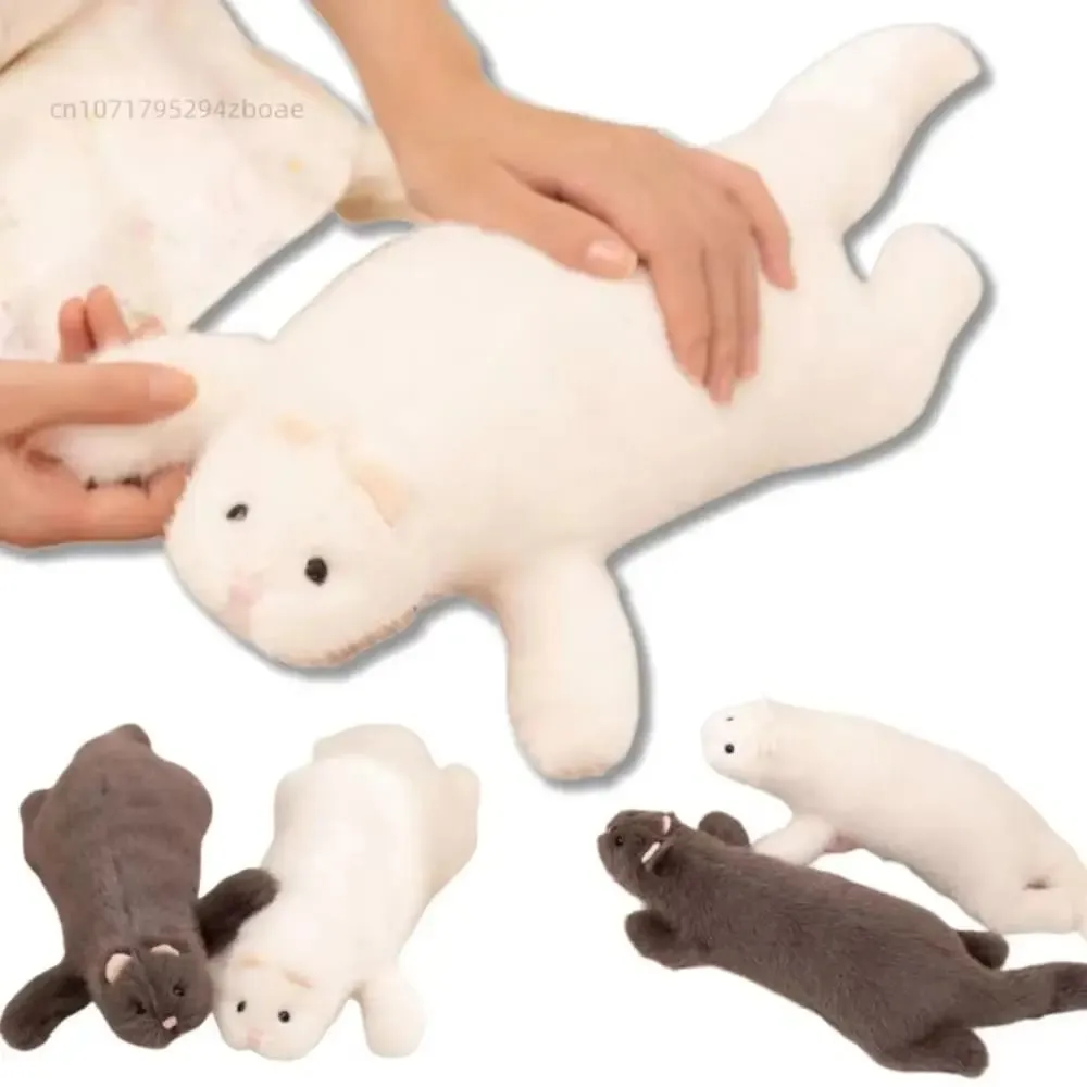 Soft Fluffy Ferret Stuffed Lifelike Appearance Realistic Design Ferret Huggable 47cm Ferret Stuffed Animal Holiday Gifts — image 6