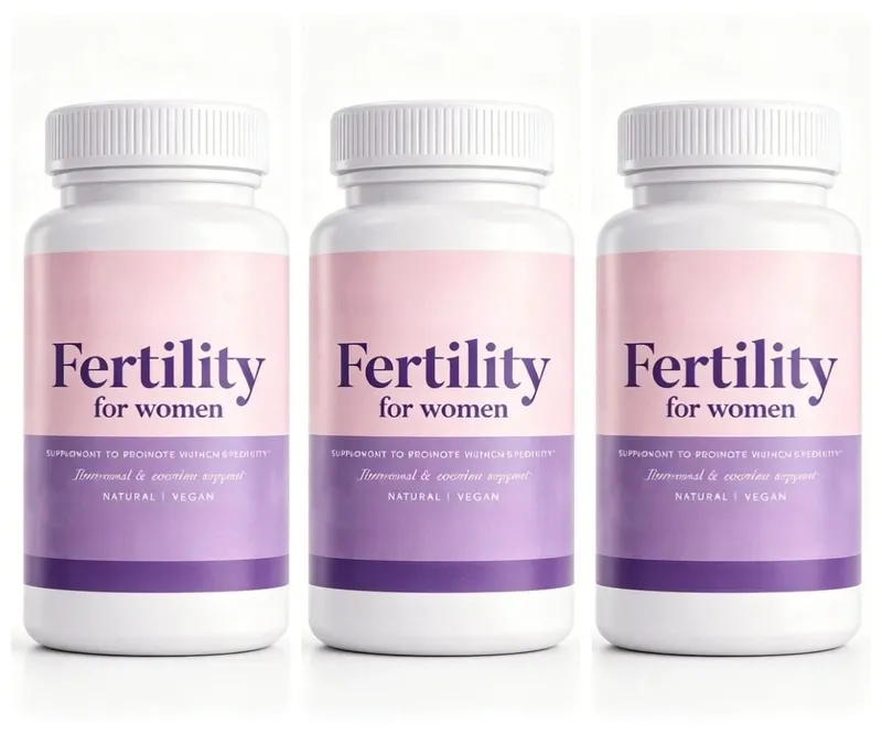 Fertility Capsules for Women Myo Inositol with Methylfolate & Multivitamins Hormonal & Ovarian Support Healthy Ovulation 60 Cts