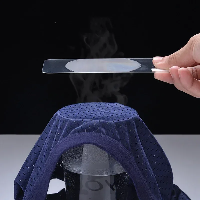 Calzoncillos de seda de hielo para hombre, ropa interior transpirable, fibra de carbono de bambú, ropa interior hueca cómoda antibacteriana, pantalones fríos