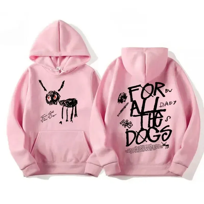 Men Women Fashion Hip Hop Pullovers Sweatshirt Vintage Streetwear Hoodie Rapper Drake New Album for All The Dogs Graphic Hoodies