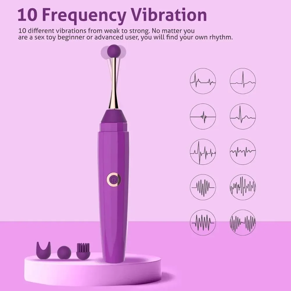 Clitoral Vibrator for Women G-Spot Dildo Nipple Stimulator Anal Vibration High Frequency Personal Massager Wand Bullet Sex Toys — image 2