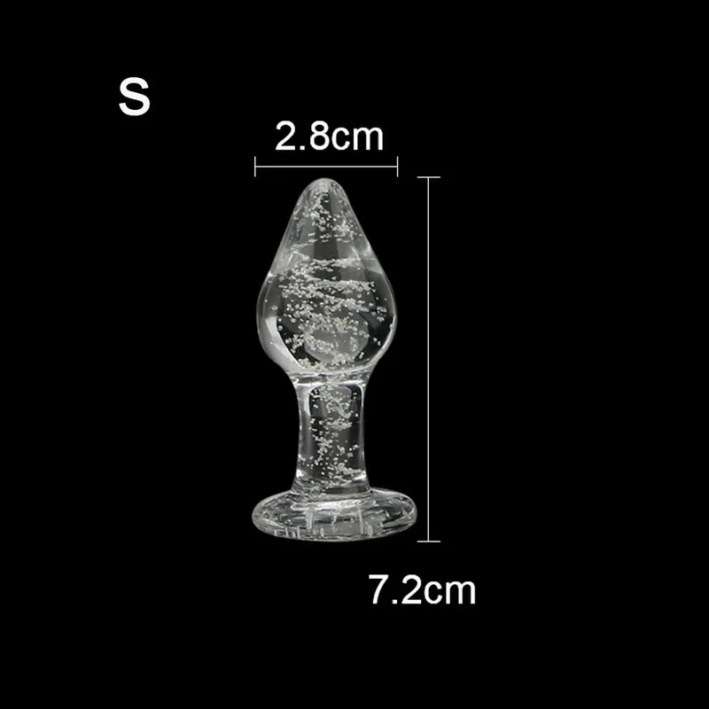 Perles anales en verre pour femmes et hommes, godemiché lumineux, masturbateur féminin, jouets sexuels, jeux de Couple pour hommes adultes, produits érotiques, 28-40mm